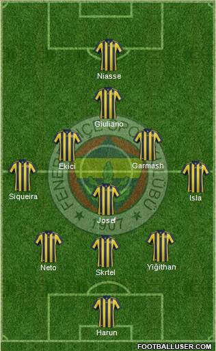 Fenerbahçe SK Formation 2017