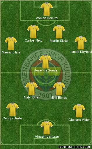 Fenerbahçe SK Formation 2017