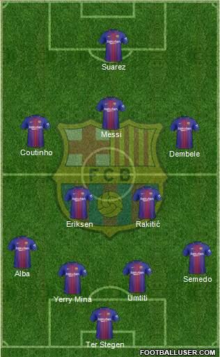 F.C. Barcelona Formation 2017
