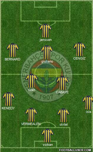 Fenerbahçe SK Formation 2017