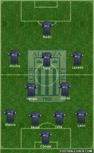 C Alianza Lima Formation 2017