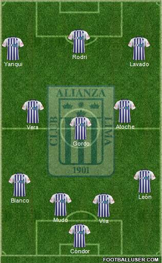 C Alianza Lima Formation 2017