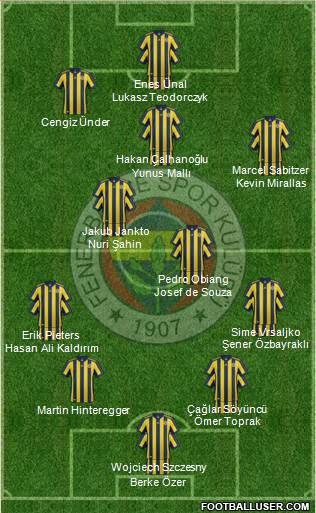 Fenerbahçe SK Formation 2017