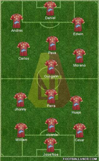 CC Deportes Tolima Formation 2017