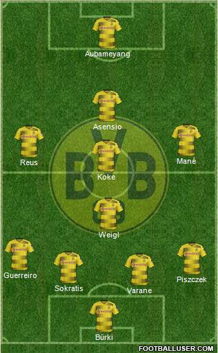 Borussia Dortmund Formation 2017