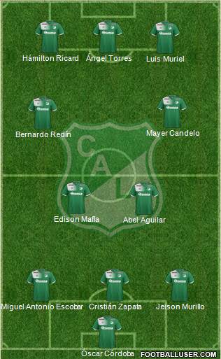 AC Deportivo Cali football formation