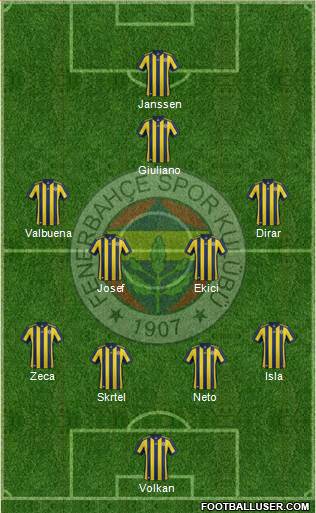 Fenerbahçe SK Formation 2017