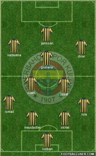 Fenerbahçe SK Formation 2017