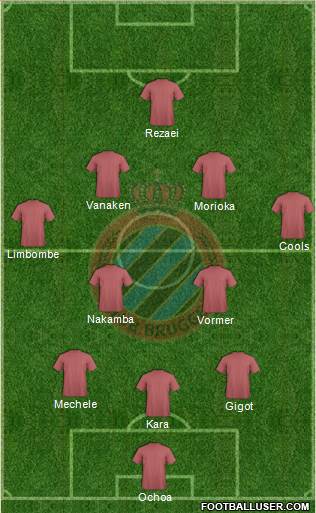 Club Brugge KV Formation 2017