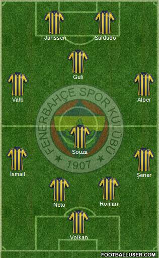 Fenerbahçe SK Formation 2017