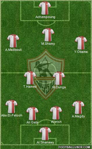 Zamalek Sporting Club Formation 2017