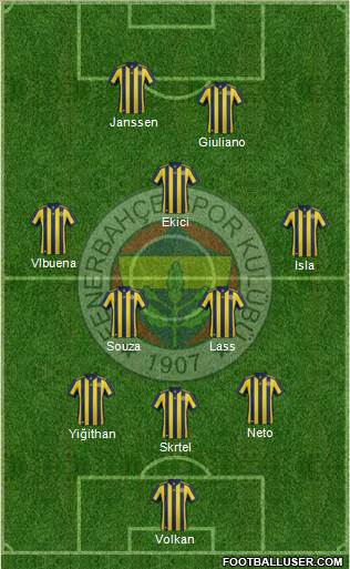 Fenerbahçe SK Formation 2017