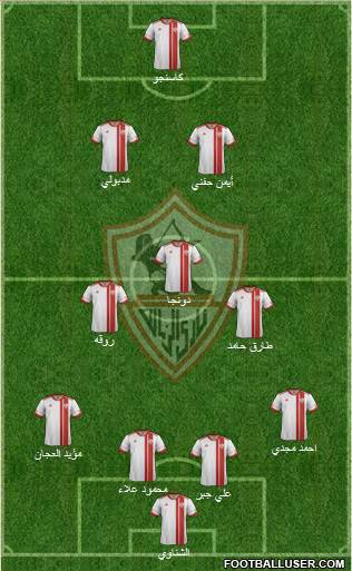 Zamalek Sporting Club Formation 2017
