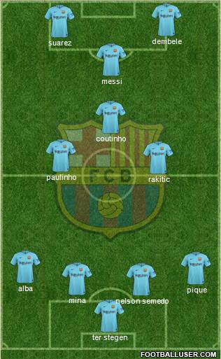 F.C. Barcelona Formation 2017