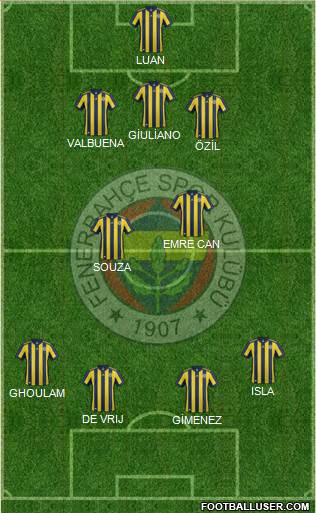 Fenerbahçe SK Formation 2018