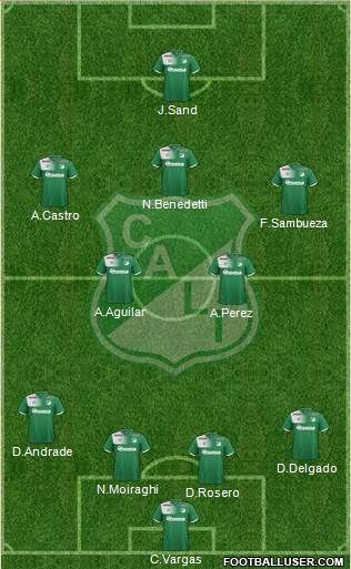 AC Deportivo Cali football formation