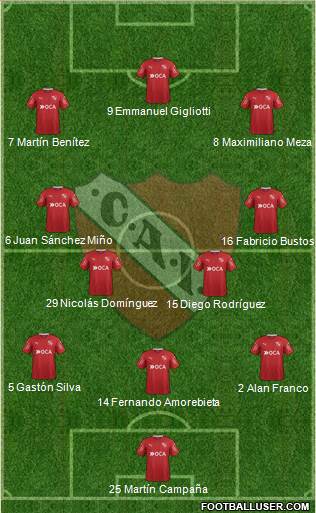 Independiente Formation 2018
