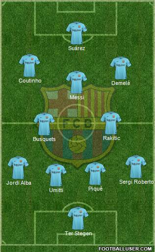 F.C. Barcelona Formation 2018