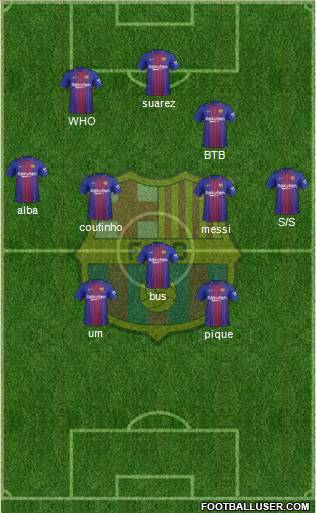 F.C. Barcelona Formation 2018