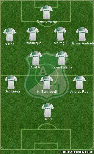 AC Deportivo Cali football formation