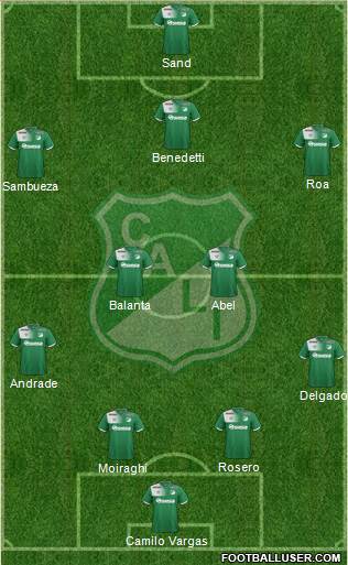 AC Deportivo Cali football formation