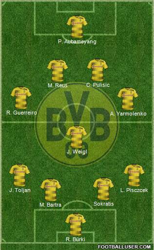 Borussia Dortmund Formation 2018