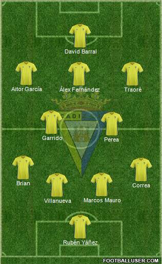 Cádiz C.F., S.A.D. Formation 2018