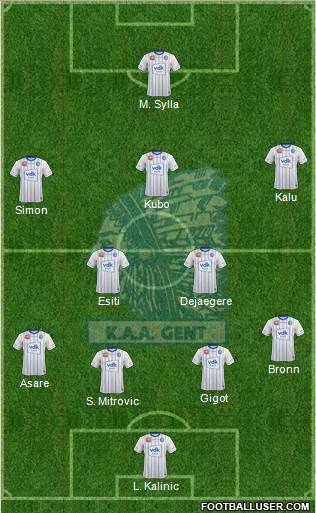 KAA Gent Formation 2018