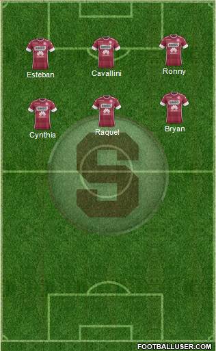 CD Saprissa football formation