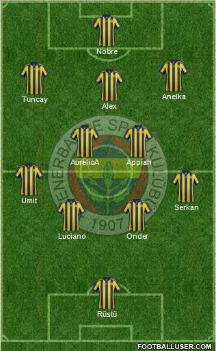 Fenerbahçe SK Formation 2018