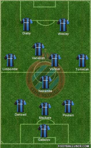 Club Brugge KV Formation 2018