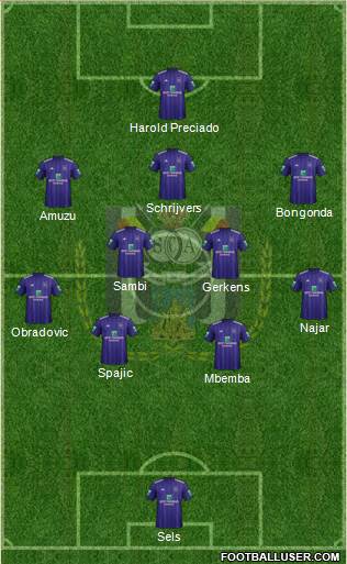 RSC Anderlecht Formation 2018