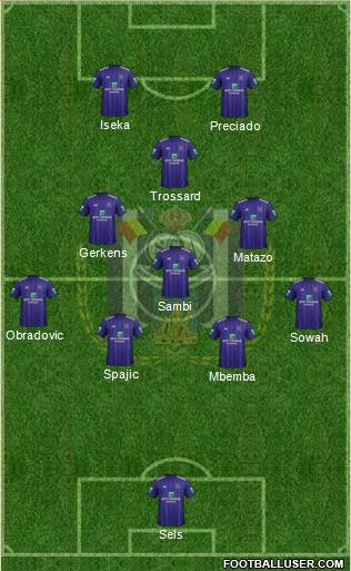 RSC Anderlecht Formation 2018