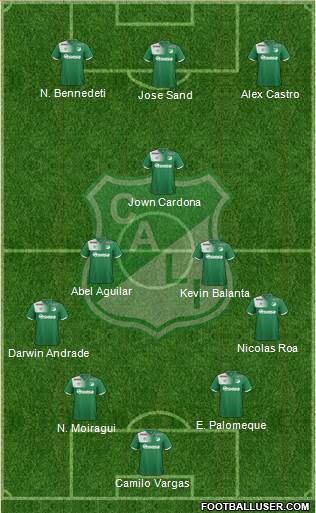 AC Deportivo Cali football formation