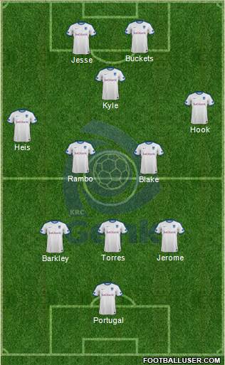 K Racing Club Genk football formation