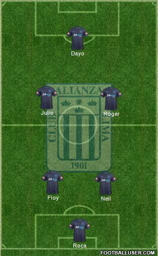 C Alianza Lima Formation 2018