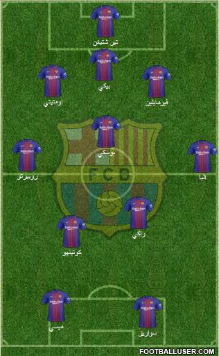 F.C. Barcelona Formation 2018
