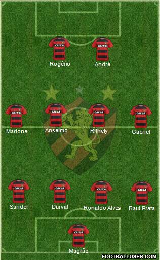 Sport C Recife football formation