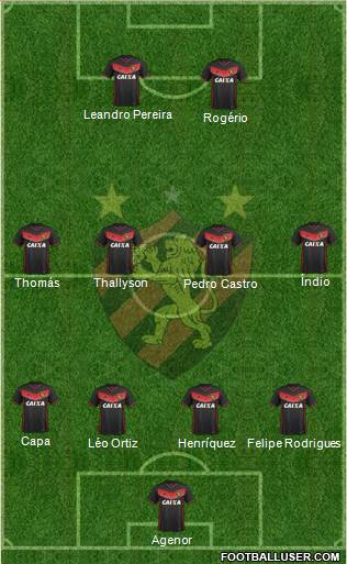 Sport C Recife 4-4-2 football formation