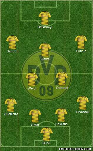 Borussia Dortmund Formation 2018