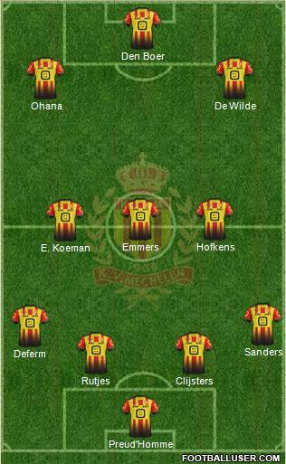 Yellow Red KV Mechelen Formation 2018