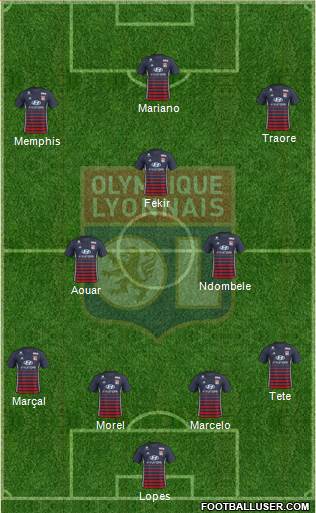 Olympique Lyonnais Formation 2018