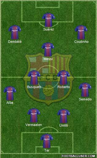 F.C. Barcelona Formation 2018