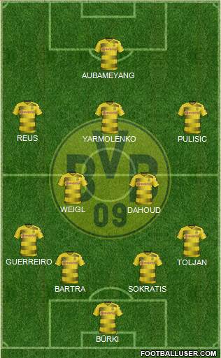 Borussia Dortmund Formation 2018