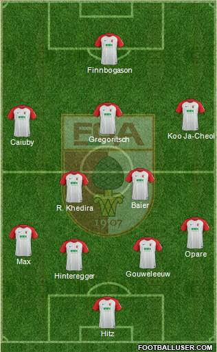 FC Augsburg Formation 2018
