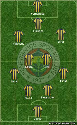 Fenerbahçe SK Formation 2018