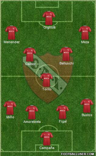 Independiente Formation 2018