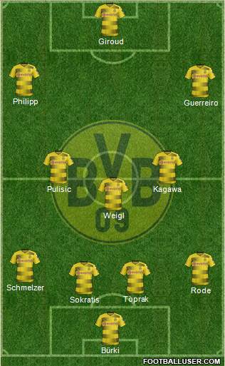 Borussia Dortmund Formation 2018
