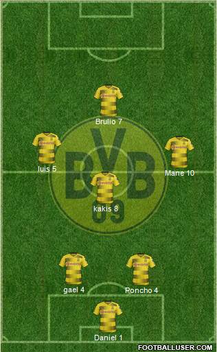 Borussia Dortmund Formation 2018