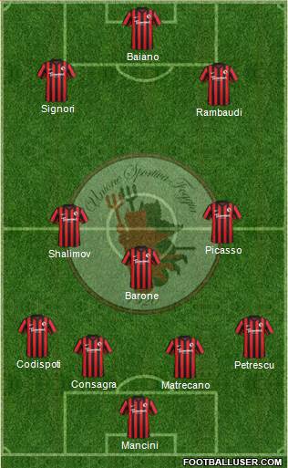 Foggia 4-3-3 football formation